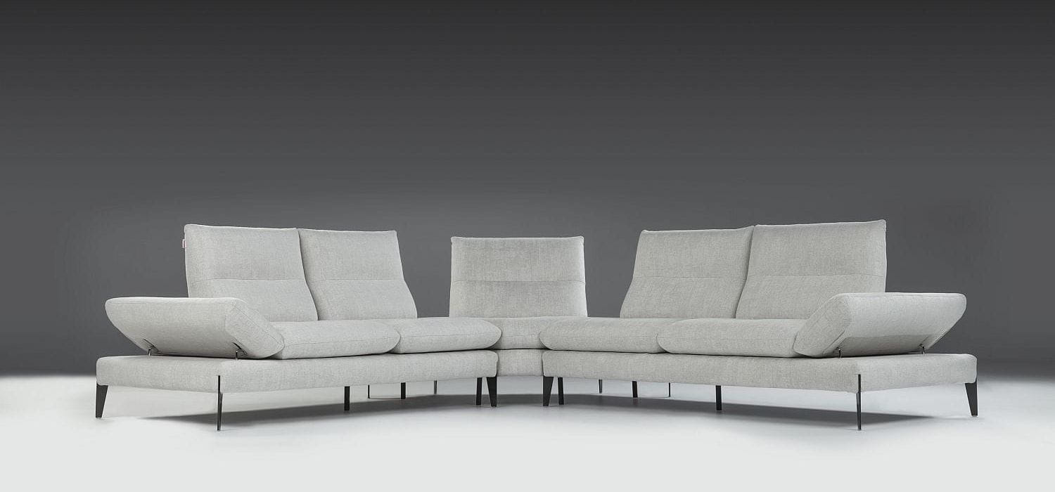 Canapé contemporain en tissu