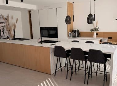 Projet de cuisine à Visé, plan de travail