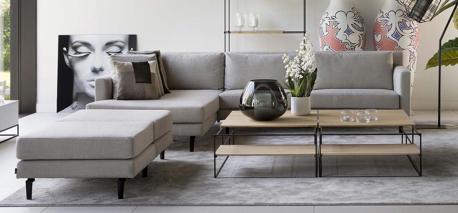 Passe Partout Milena, fauteuils en tissu gris